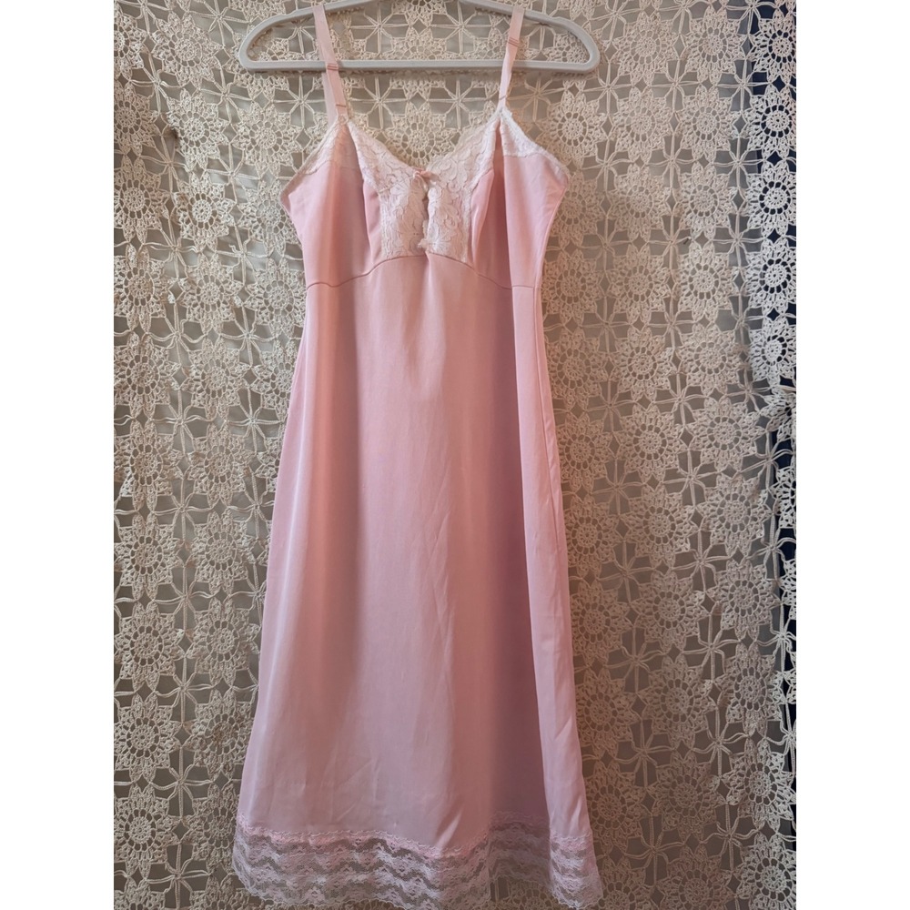 Vintage 60's Soft Pink Slip Sz S